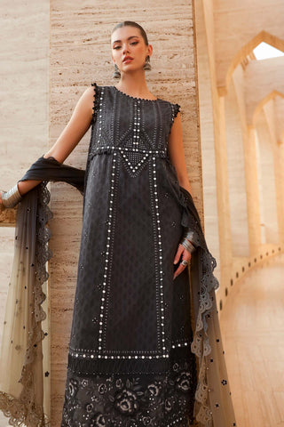 MARIA B - Embroidered Jacquard Lawn Suit D-2602-B