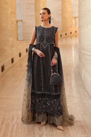 MARIA B - Embroidered Jacquard Lawn Suit D-2602-B