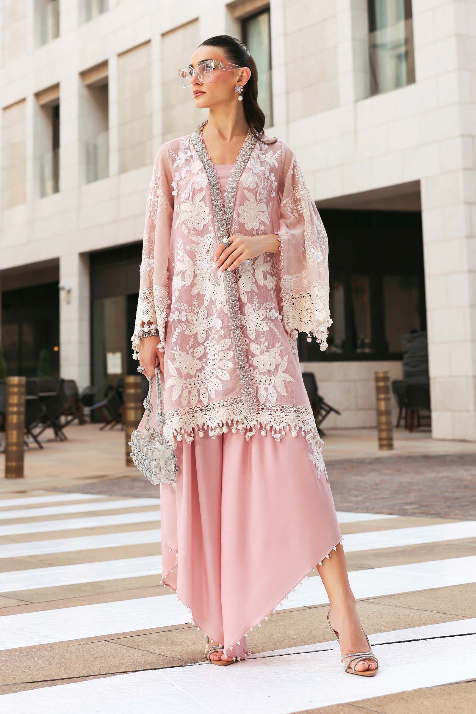MARIA B - Embroidered Lawn Karandi Suit D-2603-A