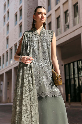 MARIA B - Embroidered Lawn Karandi Suit D-2603-B