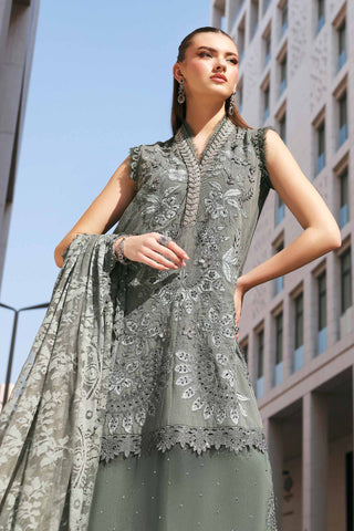 MARIA B - Embroidered Lawn Karandi Suit D-2603-B