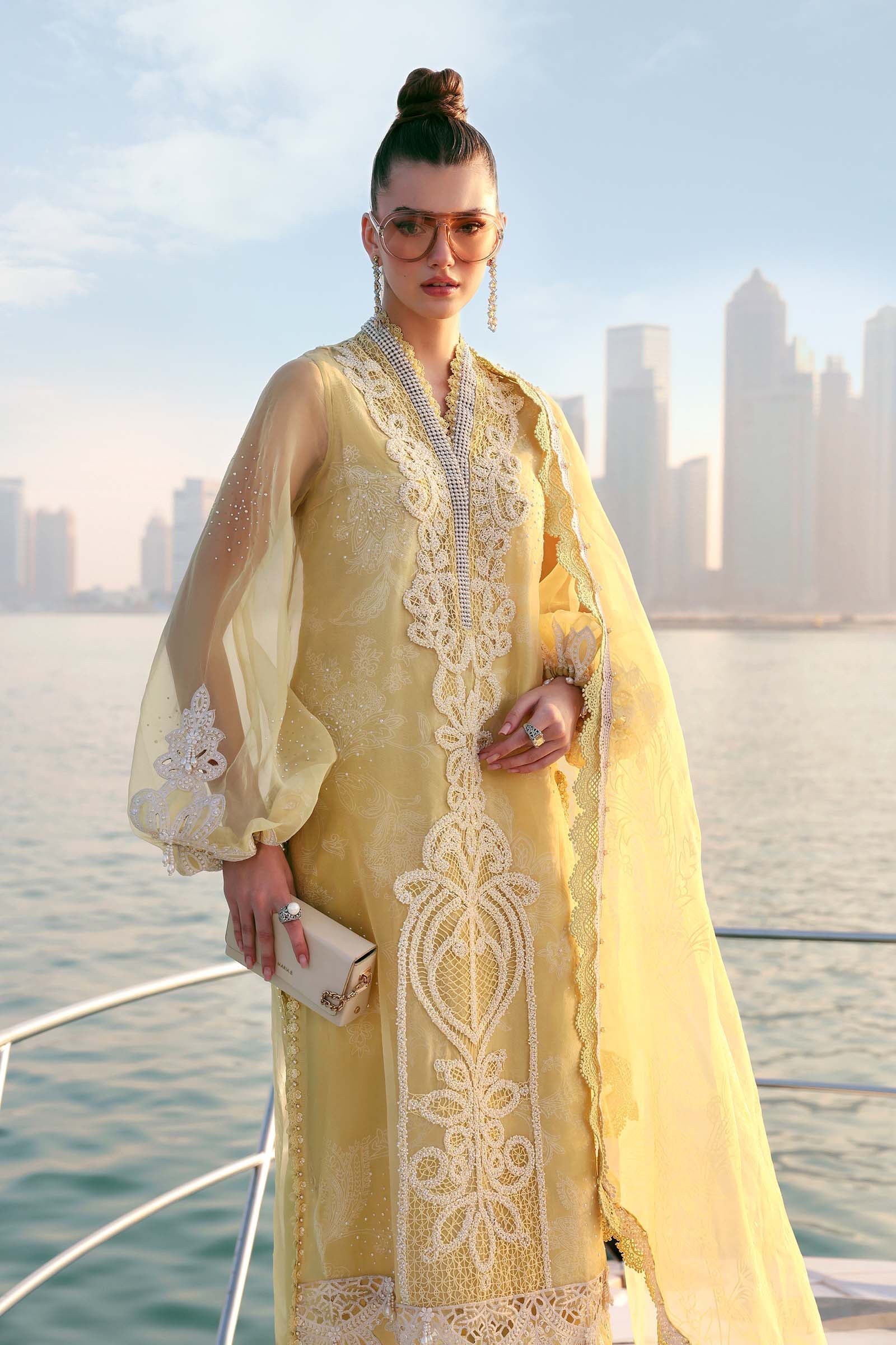 MARIA B - Embroidered Organza Suit D-2604-A