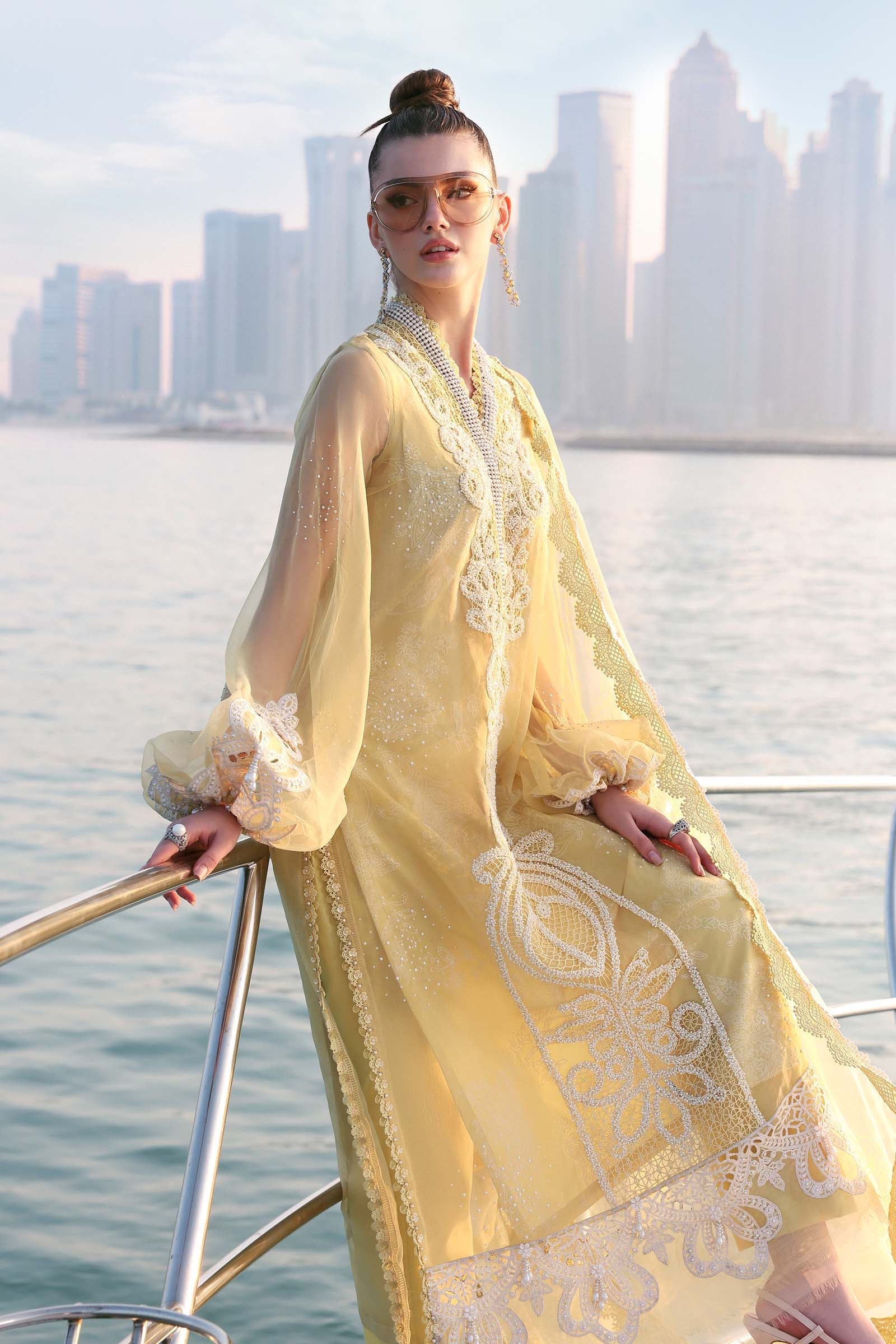 MARIA B - Embroidered Organza Suit D-2604-A