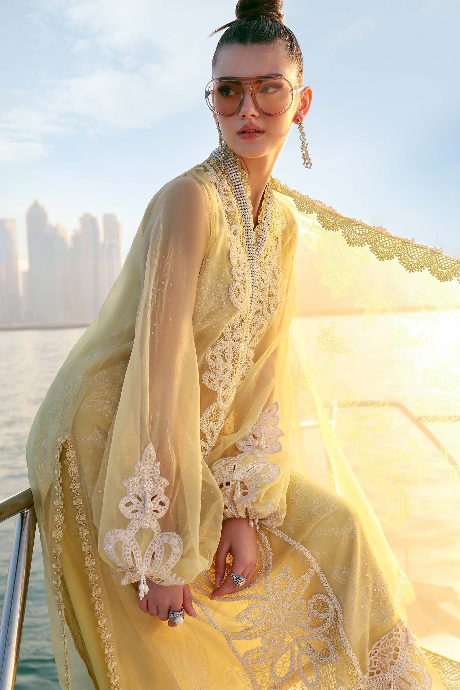 MARIA B - Embroidered Organza Suit D-2604-A