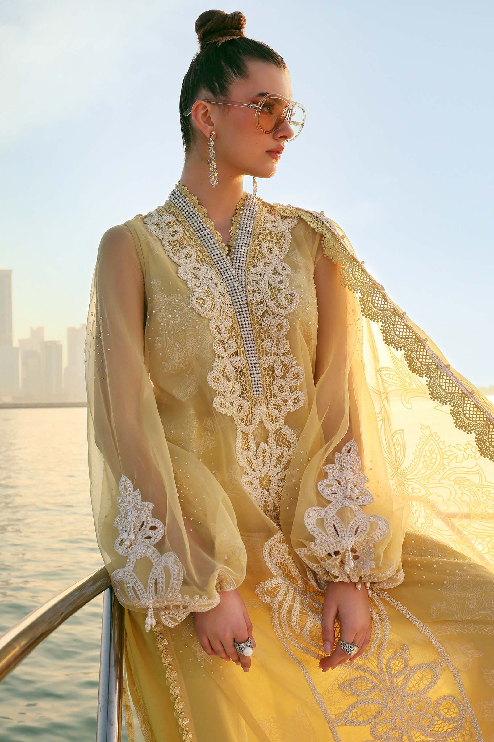 MARIA B - Embroidered Organza Suit D-2604-A