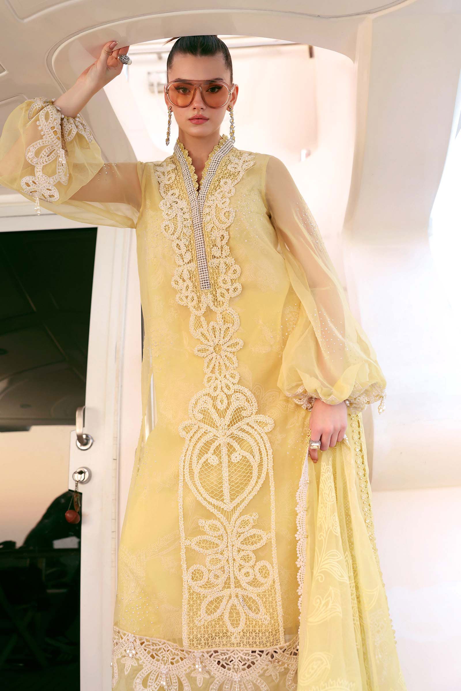 MARIA B - Embroidered Organza Suit D-2604-A