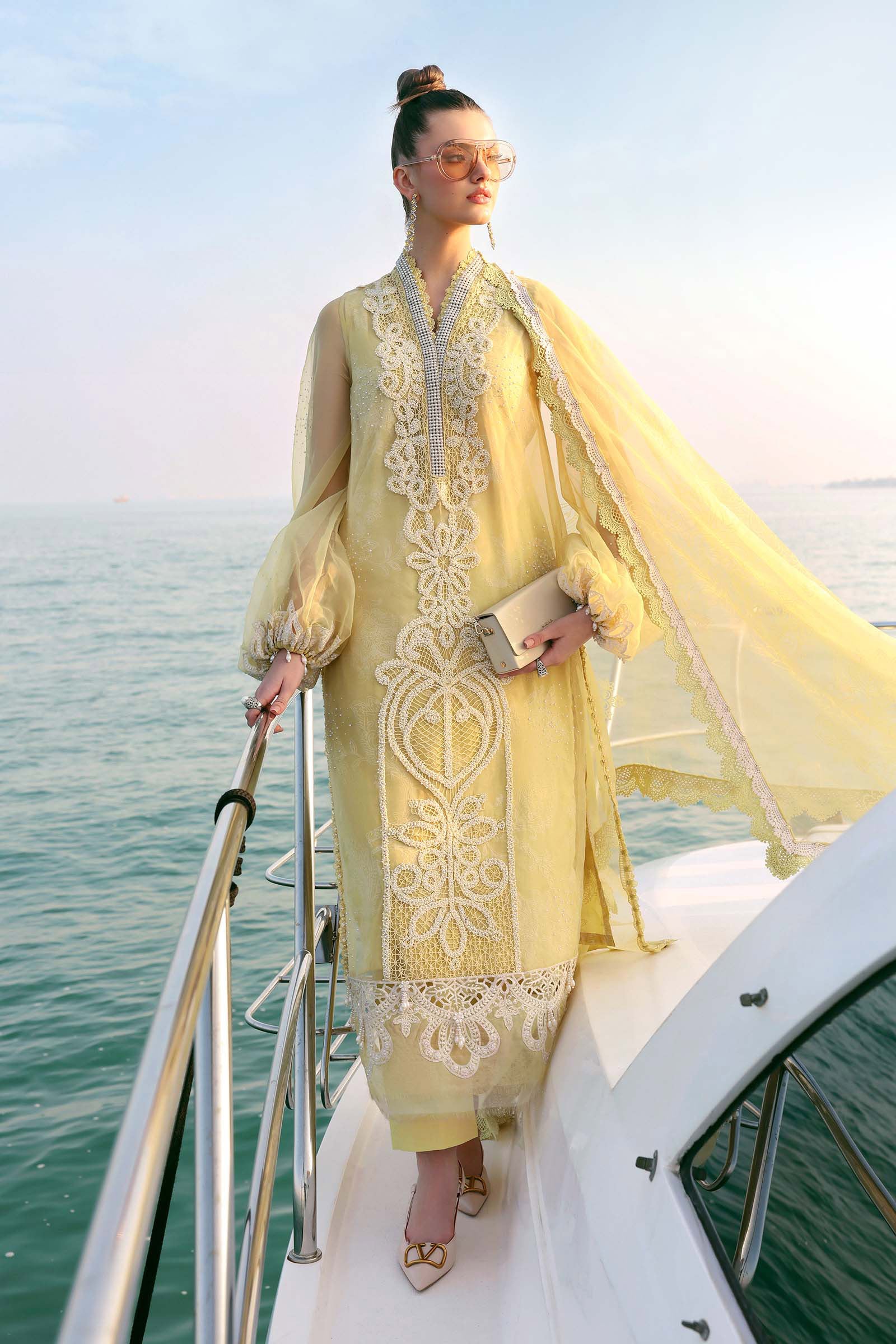 MARIA B - Embroidered Organza Suit D-2604-A