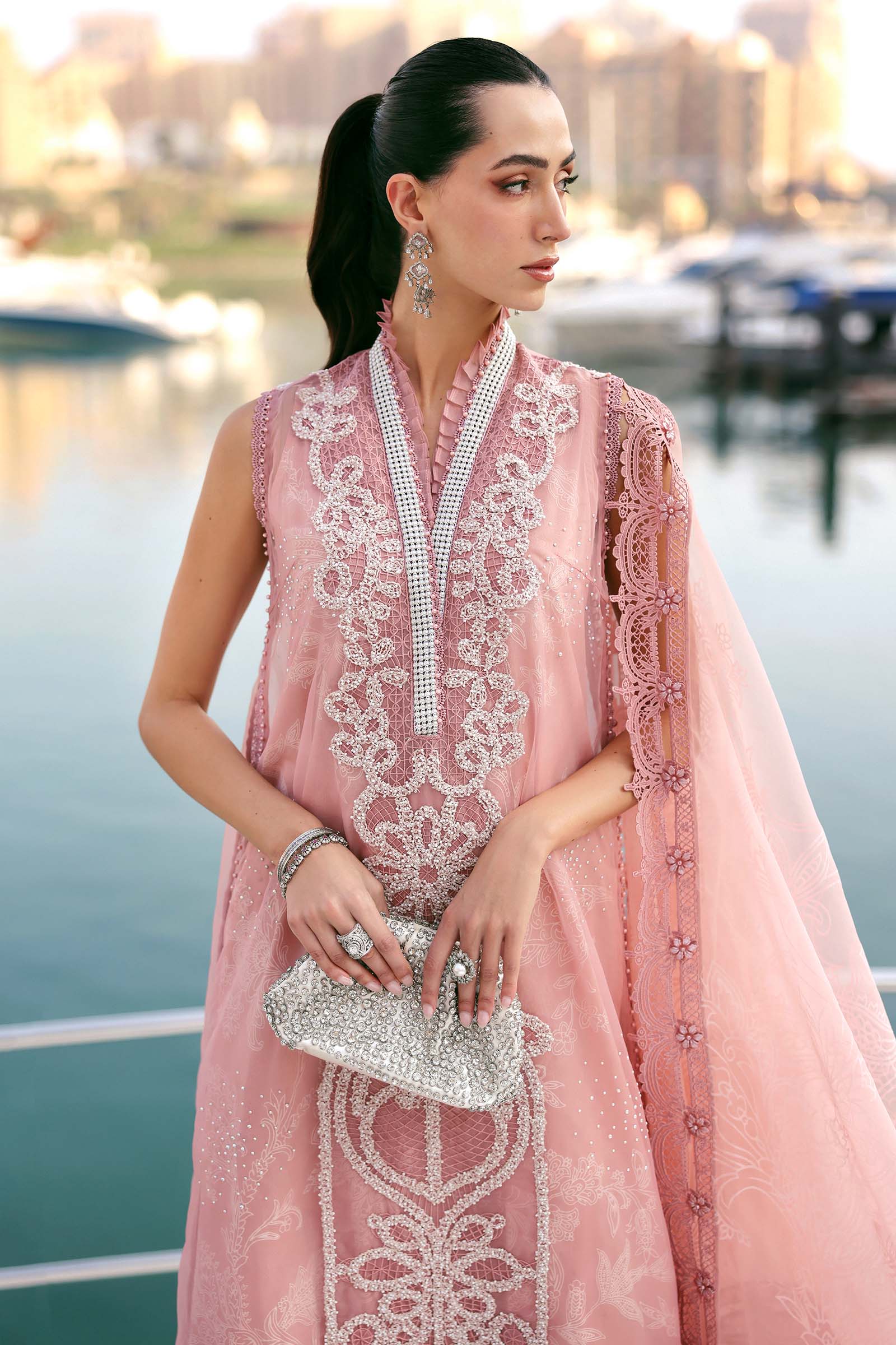 MARIA B - Embroidered Organza Suit D-2604-B
