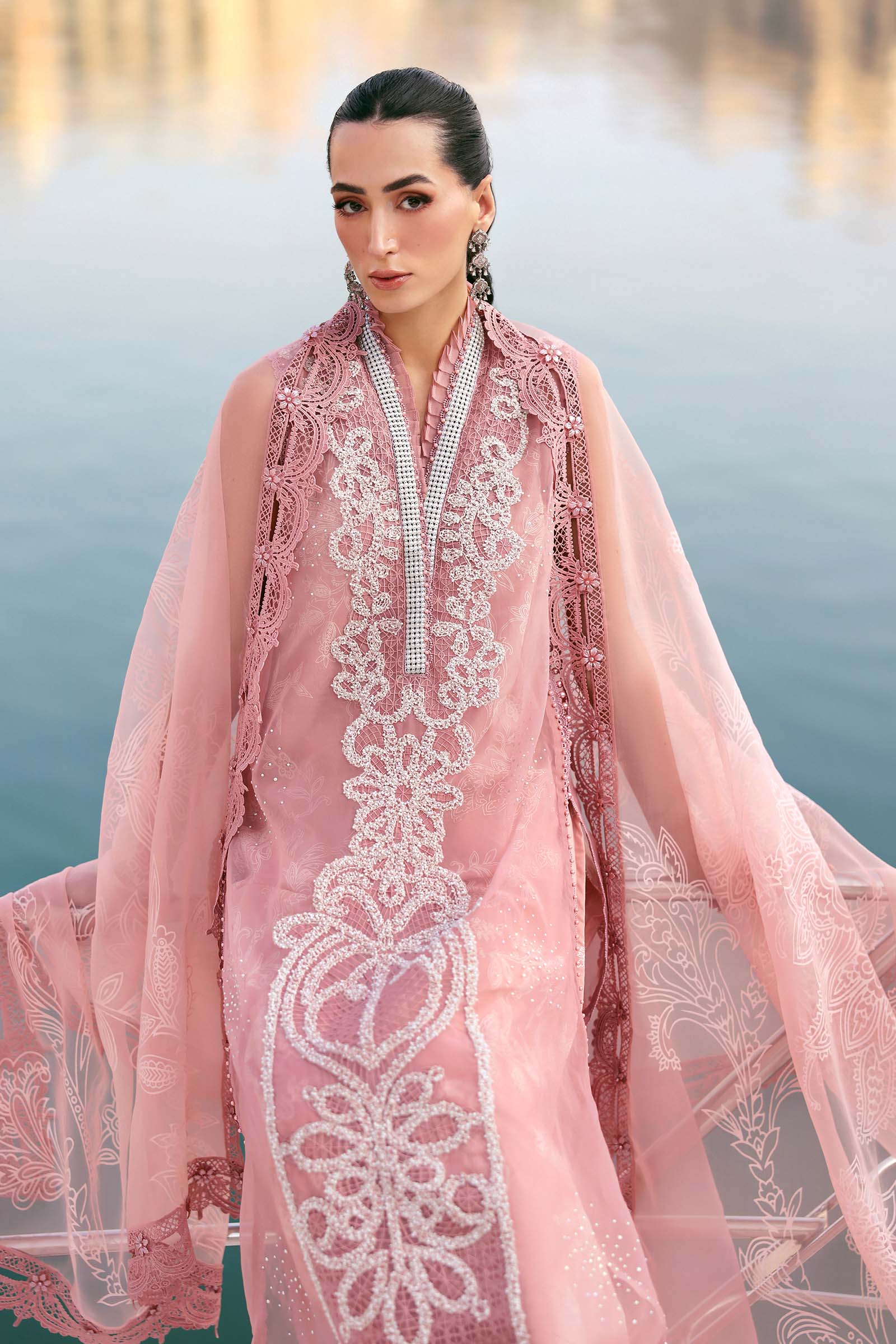 MARIA B - Embroidered Organza Suit D-2604-B