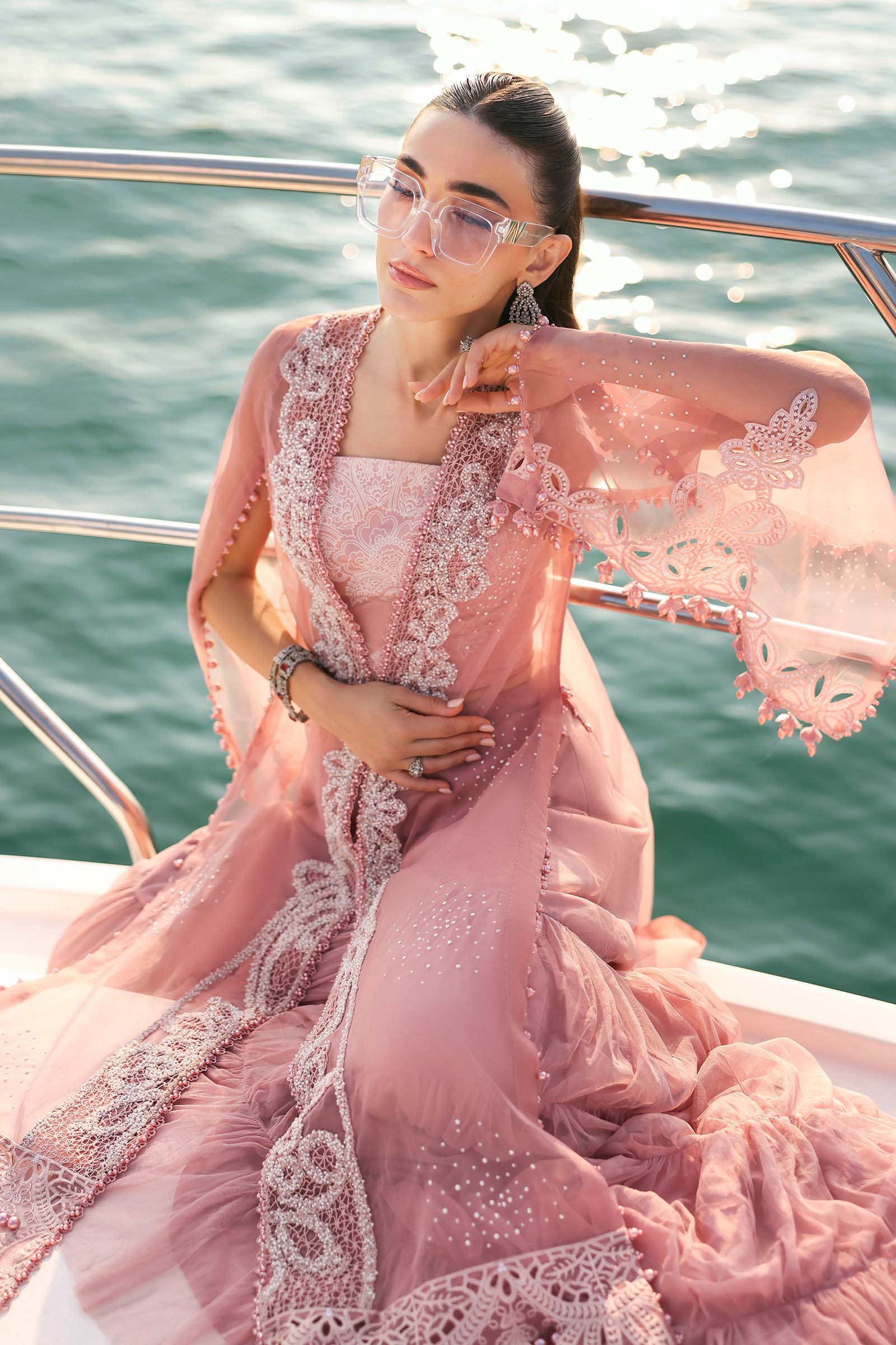 MARIA B - Embroidered Organza Suit D-2604-B
