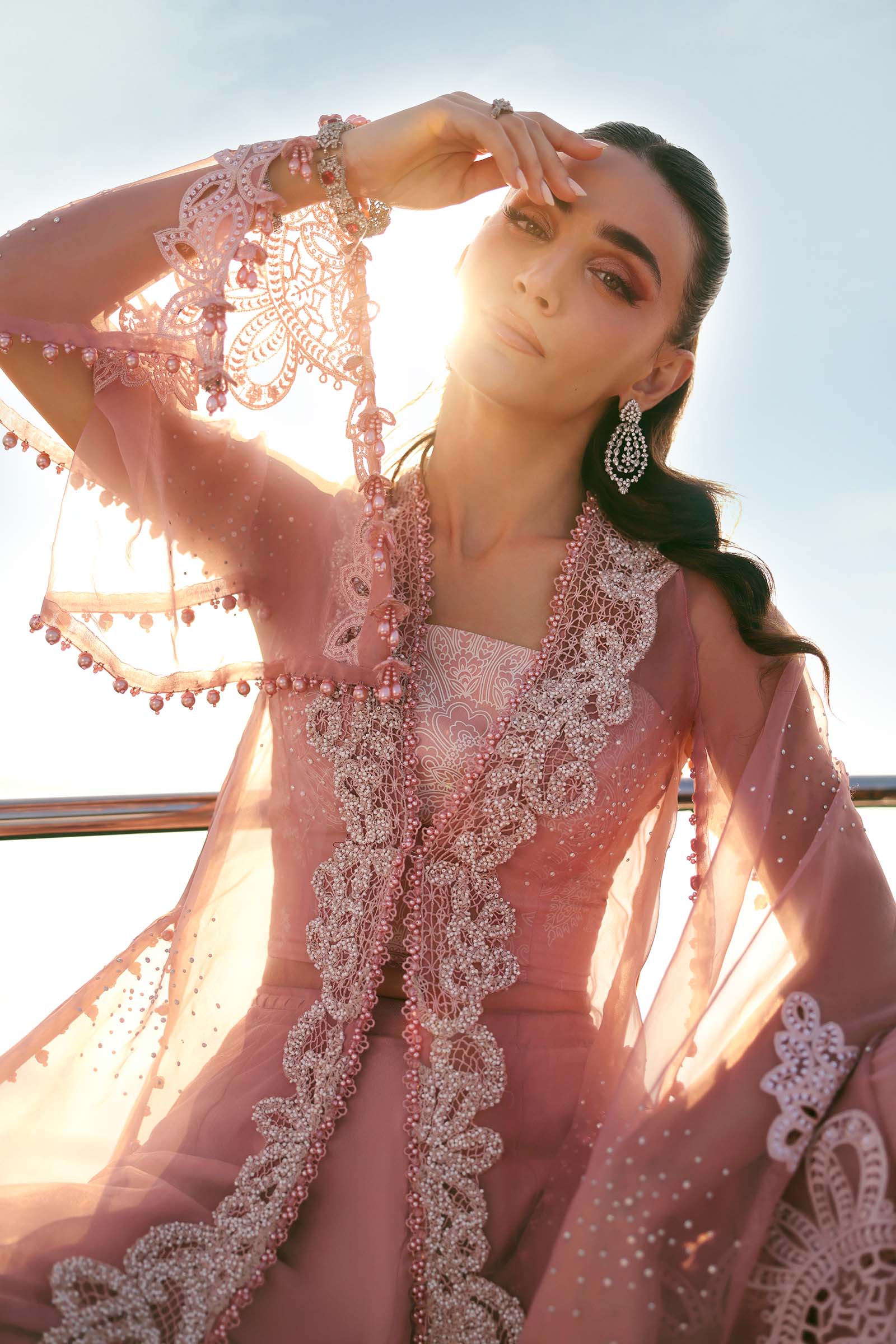 MARIA B - Embroidered Organza Suit D-2604-B