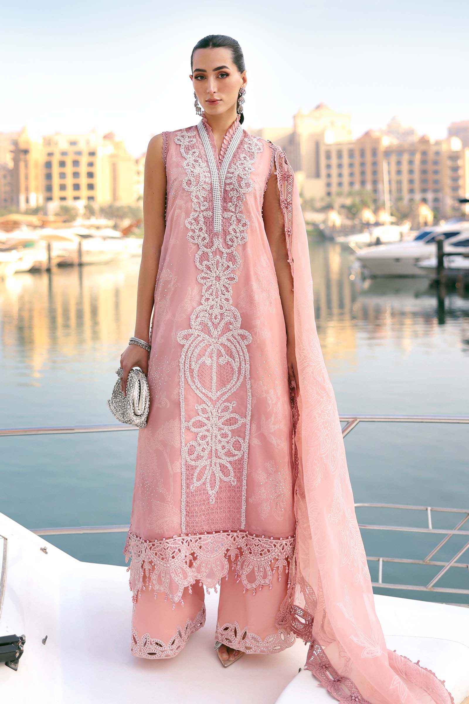 MARIA B - Embroidered Organza Suit D-2604-B