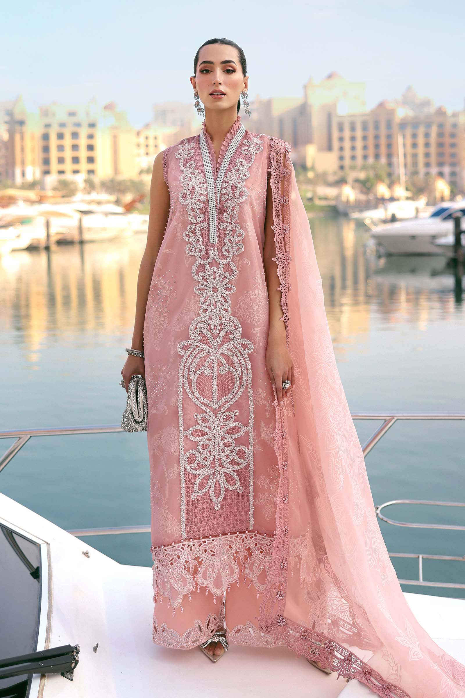 MARIA B - Embroidered Organza Suit D-2604-B
