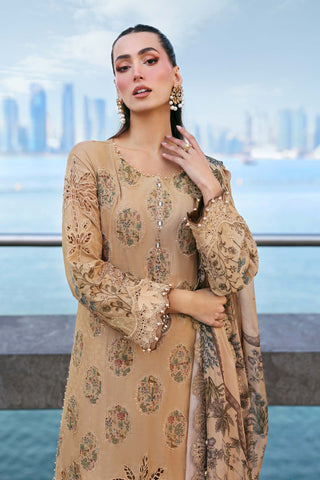 MARIA B - Embroidered Jacquard Lawn Suit D-2605-A
