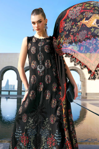 MARIA B - Embroidered Jacquard Lawn Suit D-2605-B