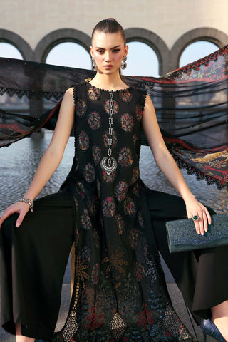 MARIA B - Embroidered Jacquard Lawn Suit D-2605-B