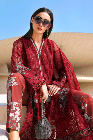 MARIA B - Embroidered Net Suit D-2607-A