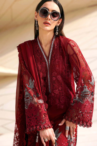 MARIA B - Embroidered Net Suit D-2607-A