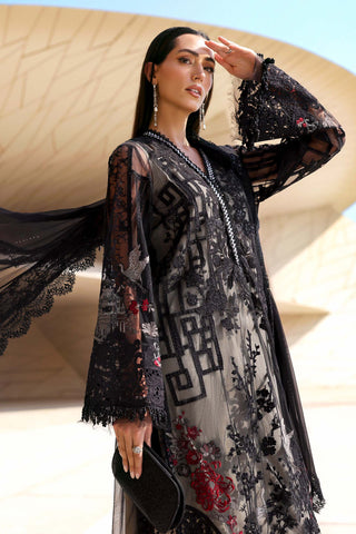 MARIA B - Embroidered Net Suit D-2607-B