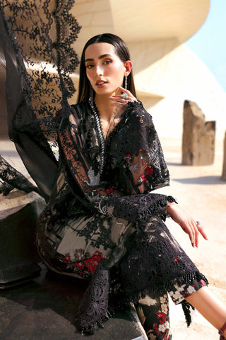 MARIA B - Embroidered Net Suit D-2607-B