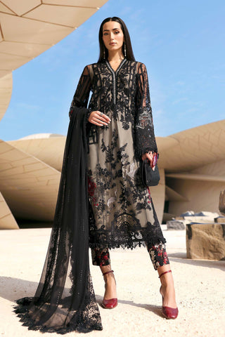 MARIA B - Embroidered Net Suit D-2607-B