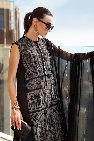 MARIA B - Embroidered Net Suit D-2608-B