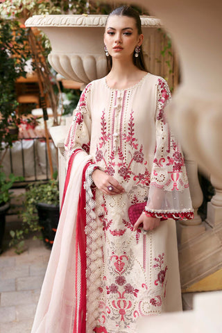MARIA B - Embroidered Jacquard Lawn Suit D-2609-A
