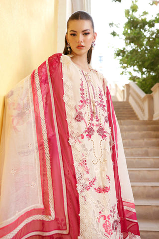 MARIA B - Embroidered Jacquard Lawn Suit D-2609-A