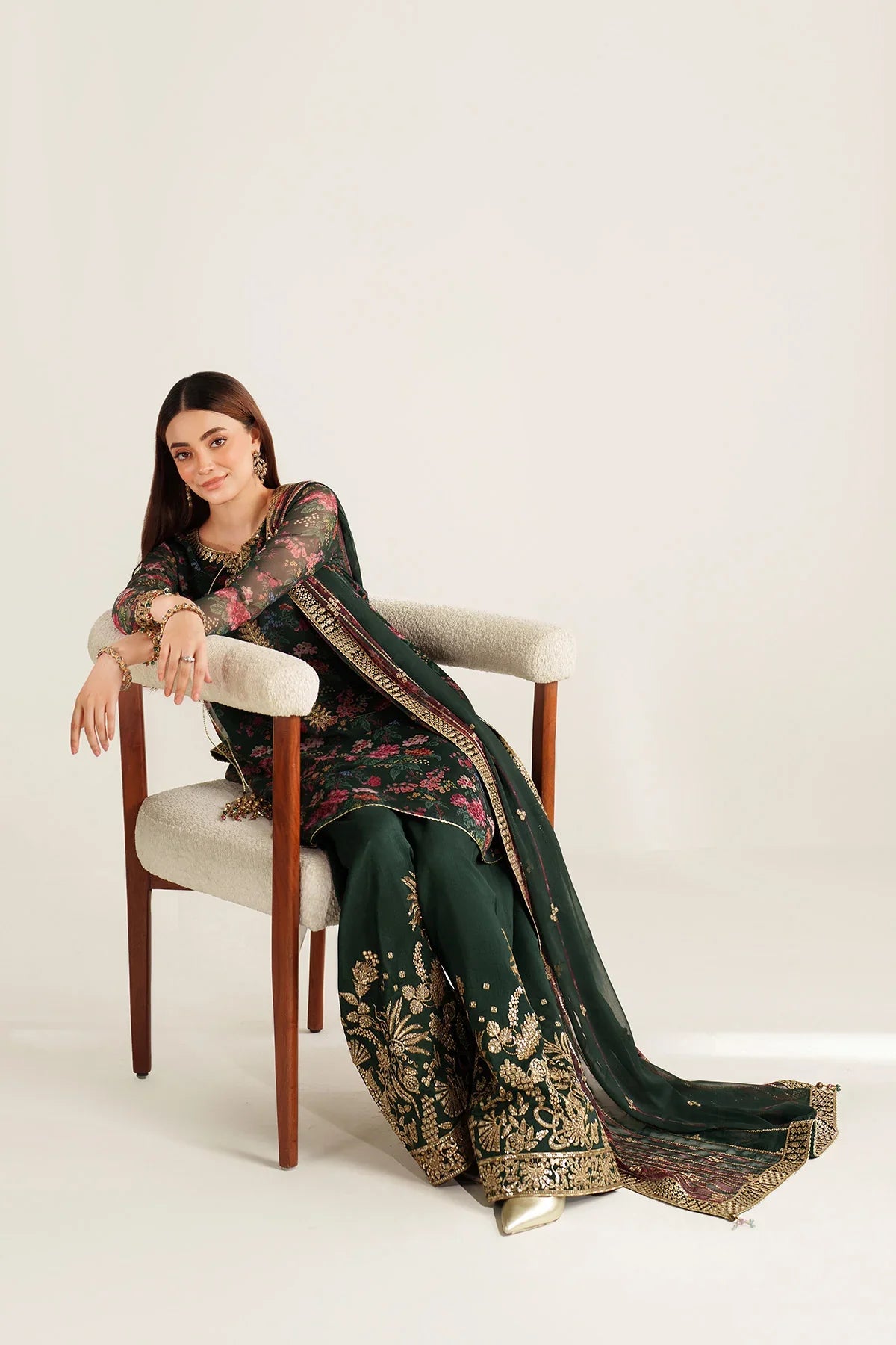 Jazmin - EMBROIDERED CHIFFON UC-3104
