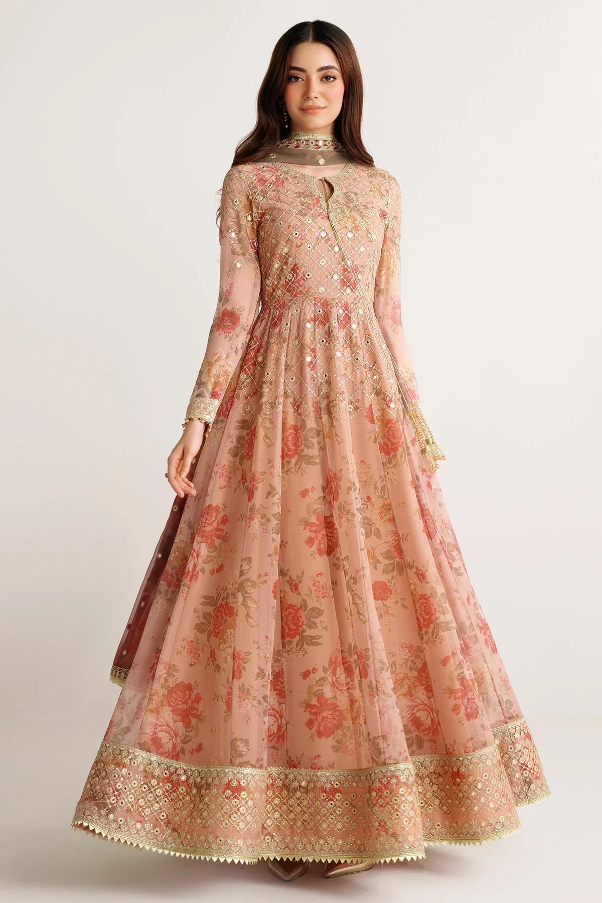 JAZMIN- EMBROIDERED CHIFFON UC-3110