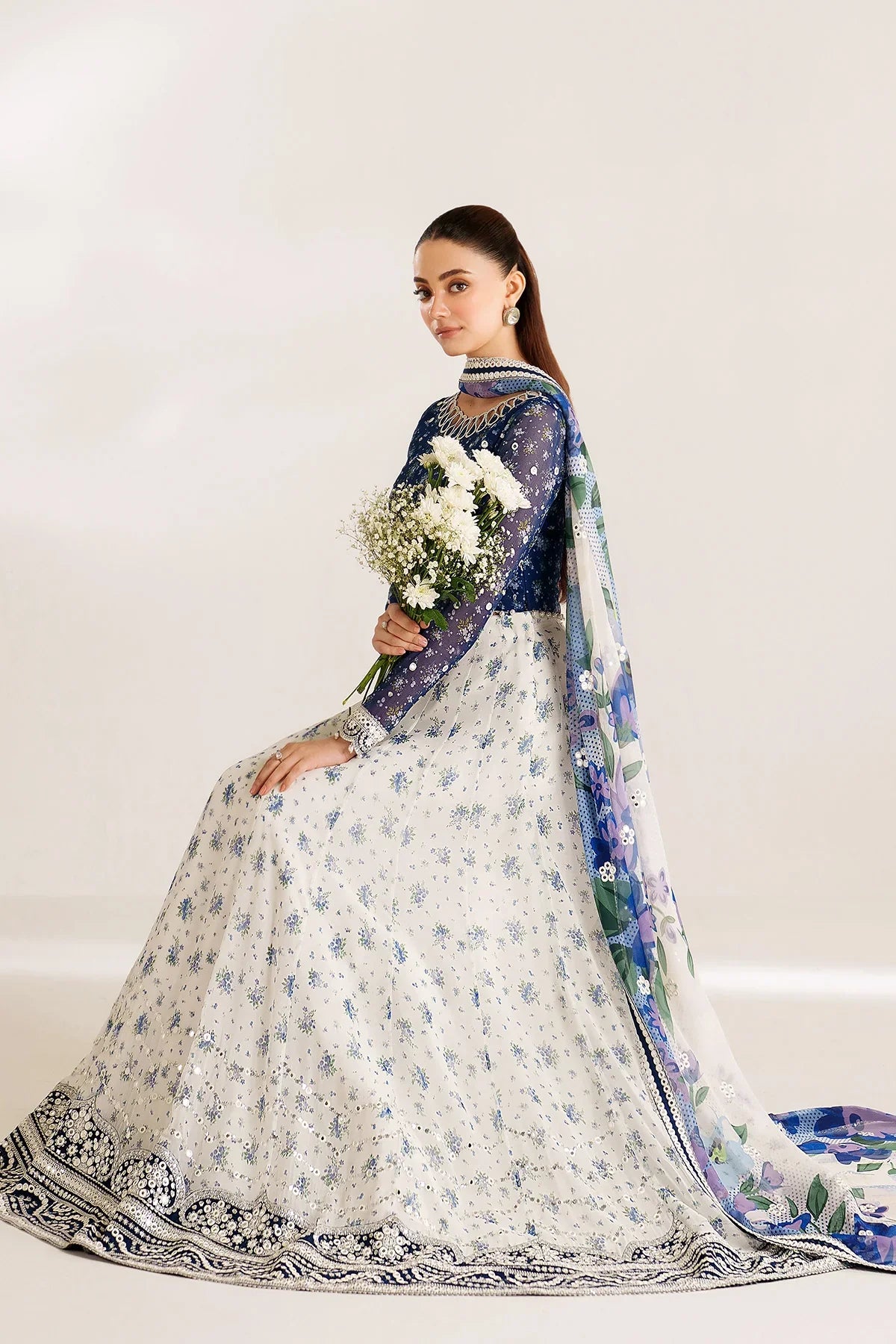 Jazmin - EMBROIDERED CHIFFON UC-3106