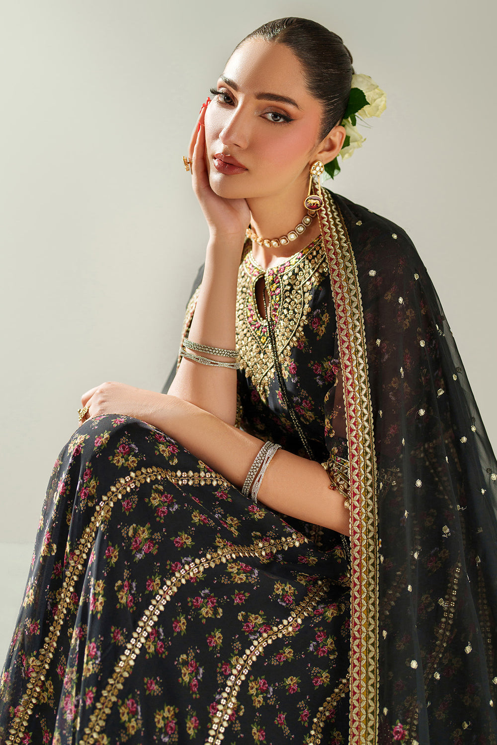 Jazmin - EMBROIDERED CHIFFON UC-3091