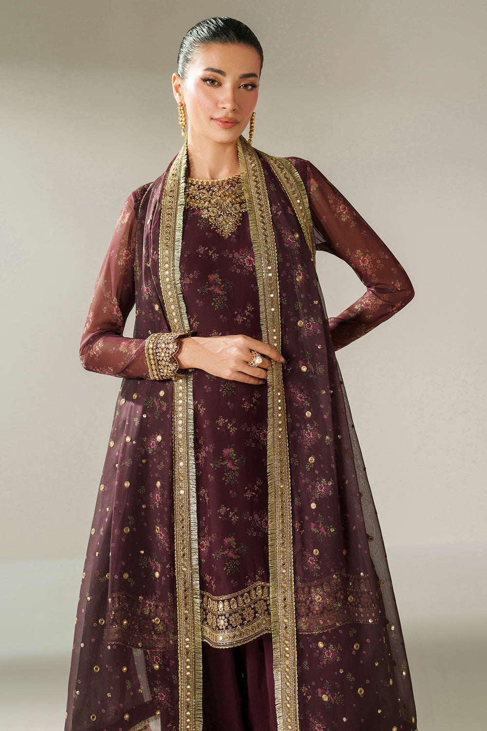 Jazmin - EMBROIDERED CHIFFON UC-3096