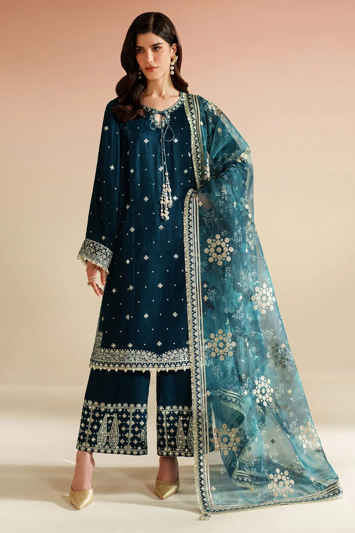 JAZMIN- Embroidered Velvet Formal VVF D-2