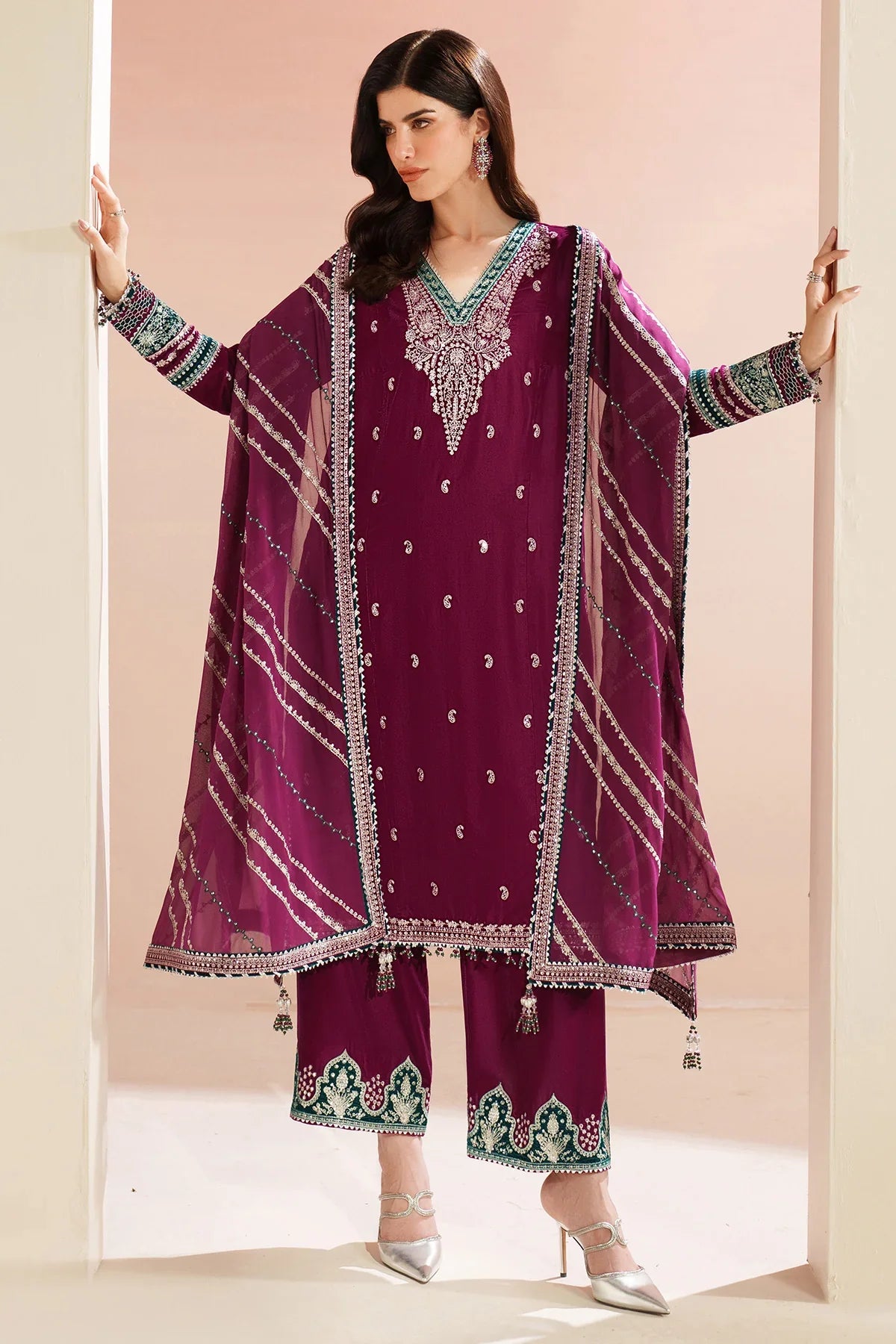 JAZMIN- Embroidered Velvet Formal VVF D-6