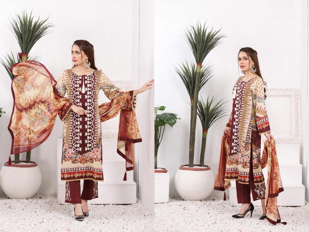 Premium Printed Lawn by Layla Couture 2021 LC-0009