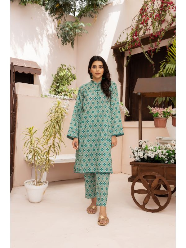 Bahar by Janaan-SEA GREEN