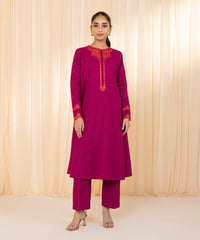 2 PIECE - EMBROIDERED KHADDAR SUIT