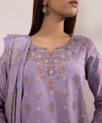 3 PIECE - EMBROIDERED LAWN SUIT-Unstitched-016