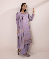 3 PIECE - EMBROIDERED LAWN SUIT-Unstitched-016