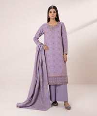 3 PIECE - EMBROIDERED LAWN SUIT-Unstitched-016