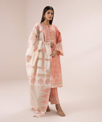 3 PIECE - EMBROIDERED LAWN SUIT-Unstitched-015