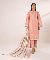 3 PIECE - EMBROIDERED LAWN SUIT-Unstitched-015