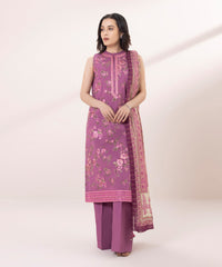 3 PIECE - EMBROIDERED LAWN SUIT-Unstitched-013