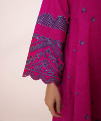 3 PIECE - EMBROIDERED JACQUARD SUIT-Unstitched-011