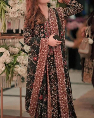 Haris Shakeel - Black Floral
