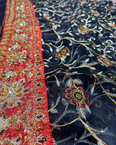 Haris Shakeel - Black Floral