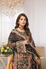 Adan's-Black Bliss - Luxury Pret 4PC | Stitched Suit