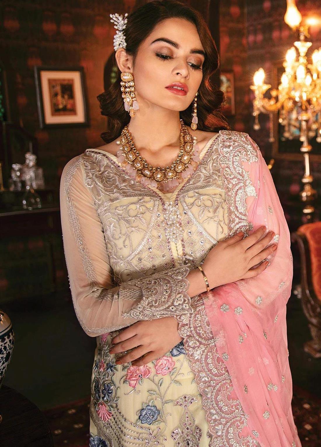 Imrozia Premium Embroidery- Spring Fusion I-104
