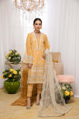 Adan's- Sapphire - Luxury Pret 4PC | Stitched Suit